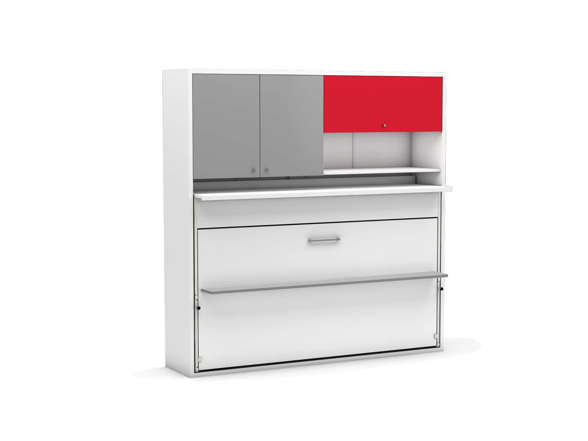 Tweepersoons opklapbed Nitro rood