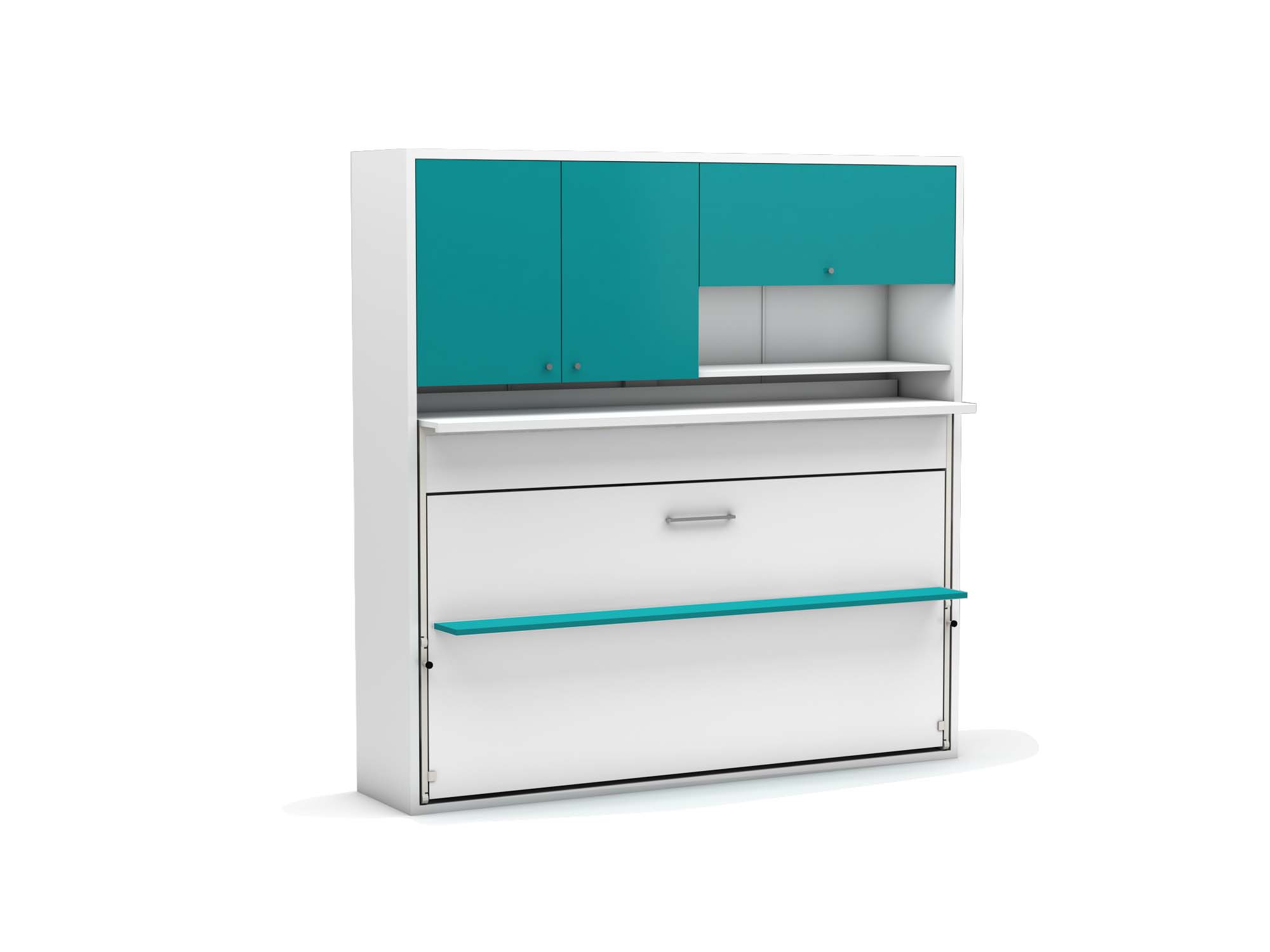 Tweepersoons opklapbed Nitro turquoise