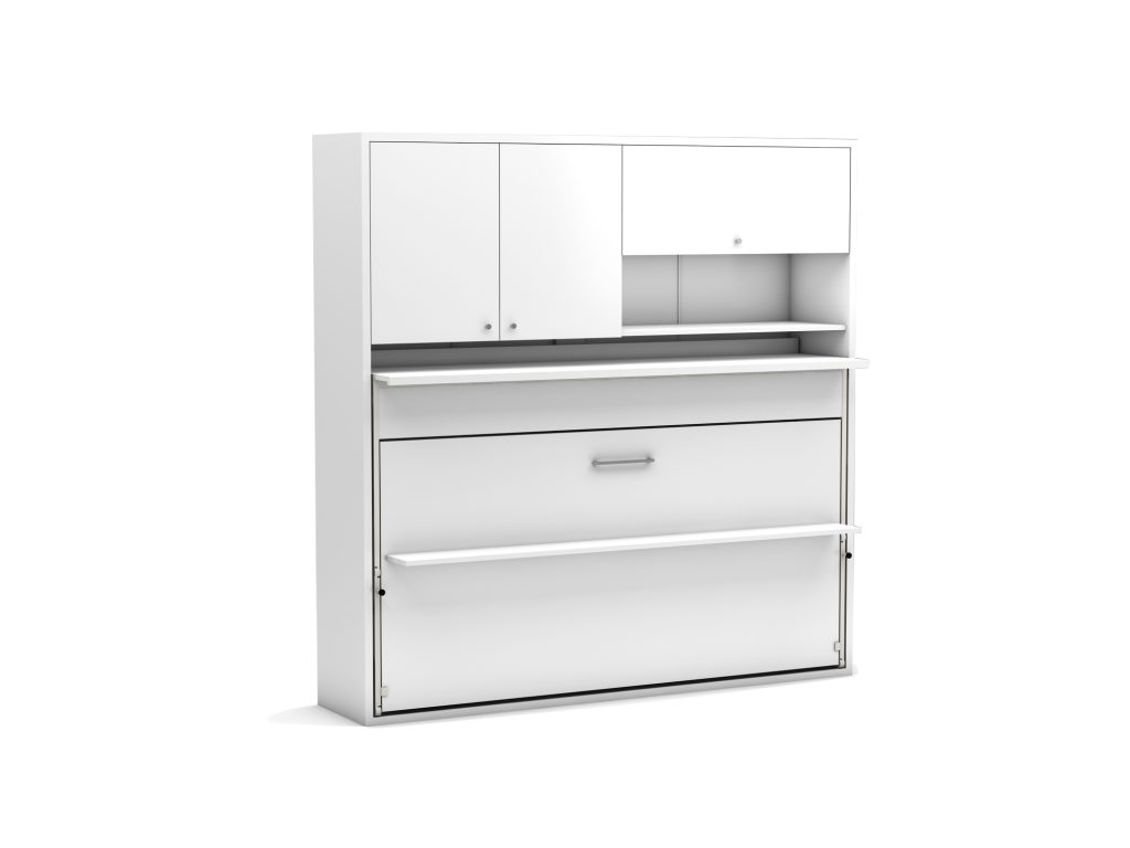 Opklapbed met kast