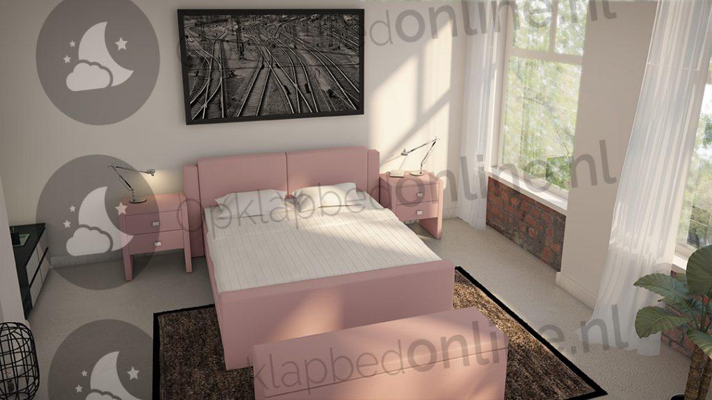 roze boxspring