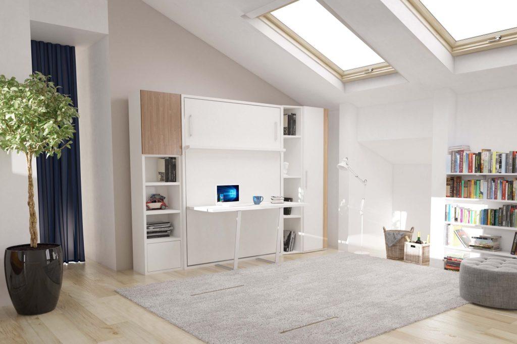 Combinatie Tweepersoons opklapbed met bureau Diva  loft
