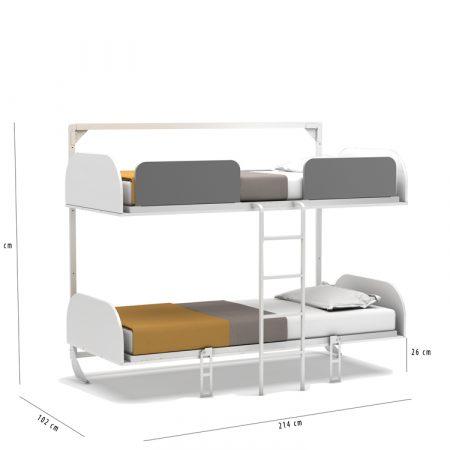 opklap stapelbed simply online