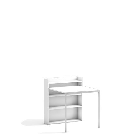 Opklapbare tafel met 3 kastplanken