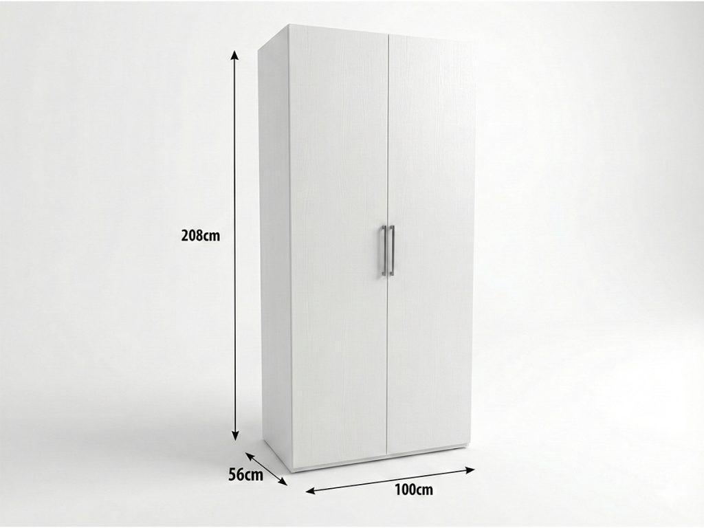 afmetingen Kledingkast 208 cm hoog