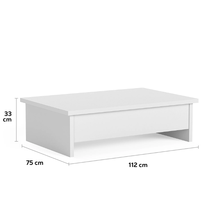 afmetingen koffie tafel