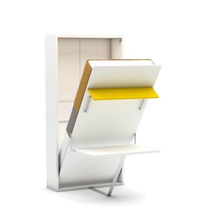 Eenpersoons opklapbed met bureau - Happy - geel
