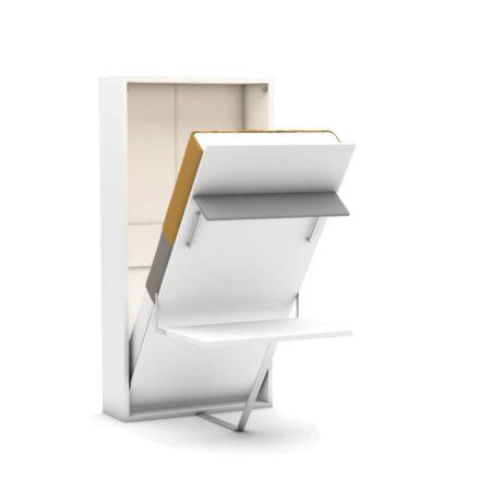 Eenpersoons opklapbed met bureau - Happy - grijs