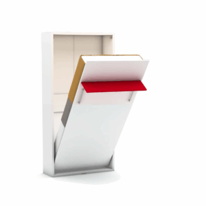opklapbed met rode balk