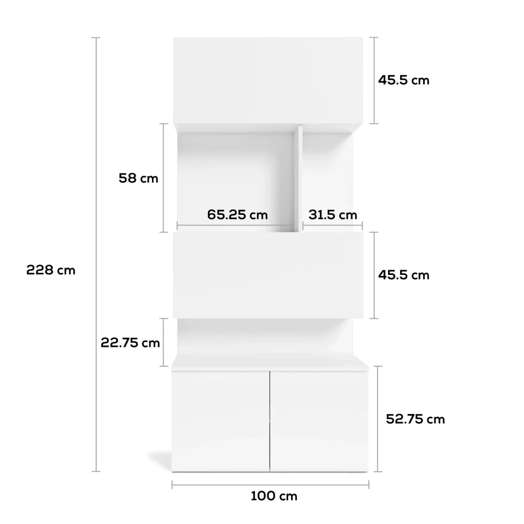 afmetingen boekenkast