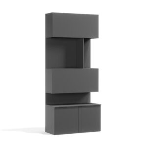 antraciete kast met bureau