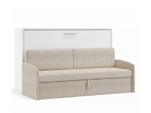 1persoons bed met bank