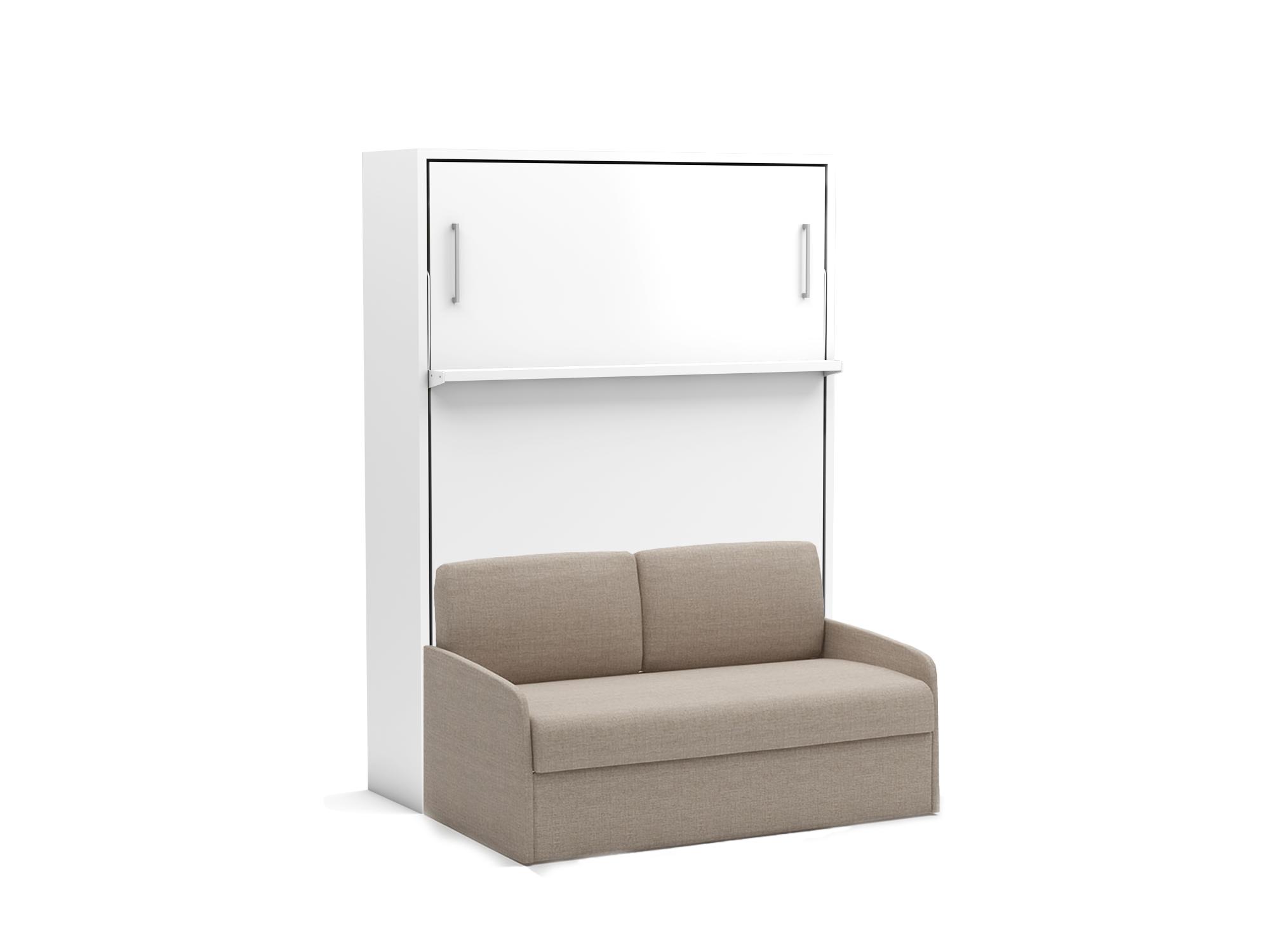 Tweepersoons opklapbed Diva loft met bank crème