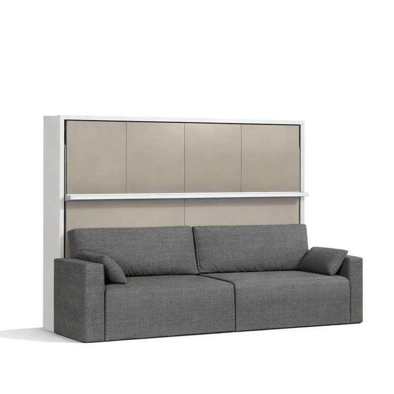 Tweepersoons Opklapbed 190x200cm - Couple - taupe met bank - Polyether - tot 80 KG - stofkleur ketor 10