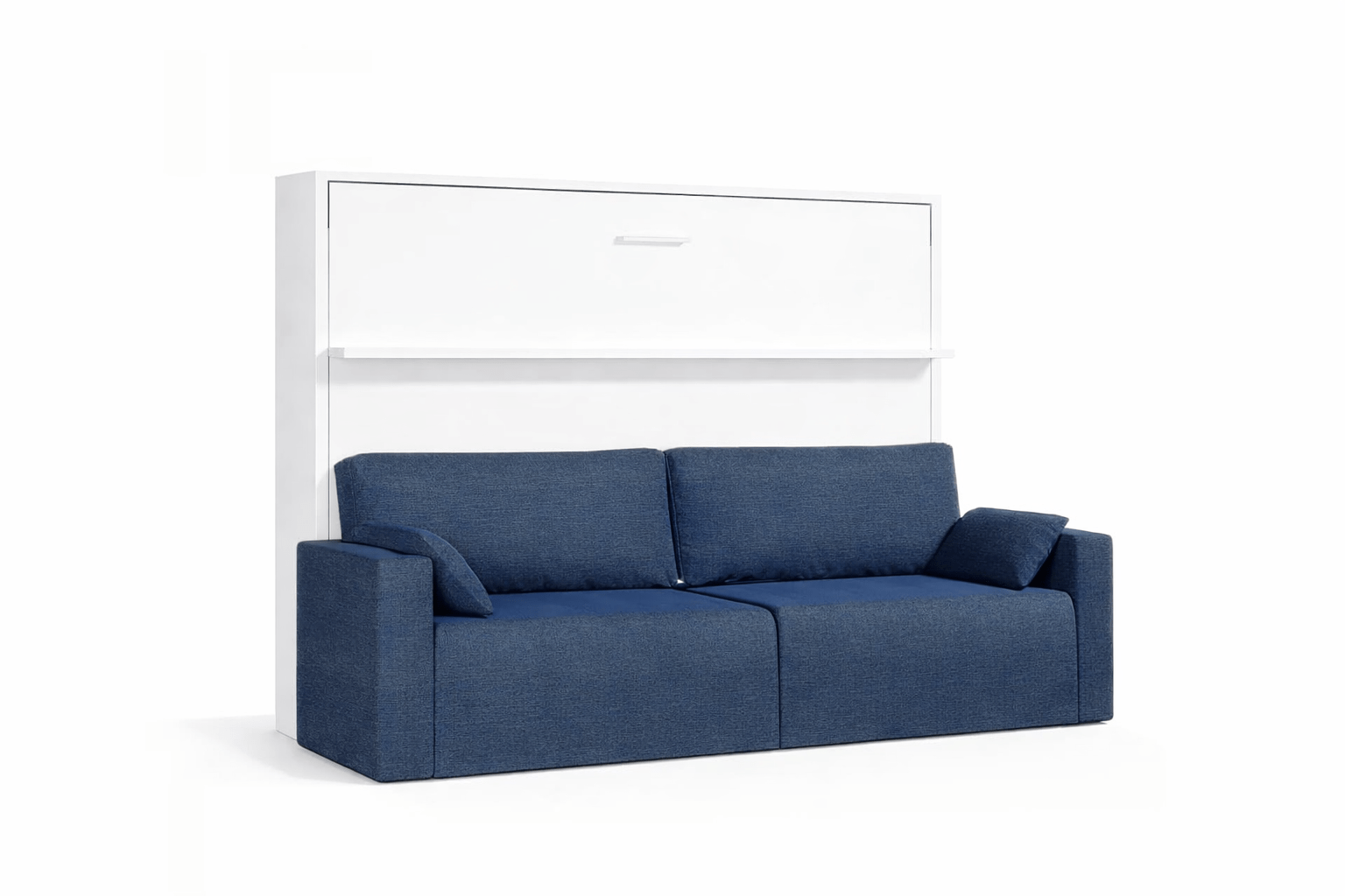 Tweepersoons Opklapbed 190x200cm - Couple - wit met bank - Koudschuim tot 120 KG - stofkleur ketor 9