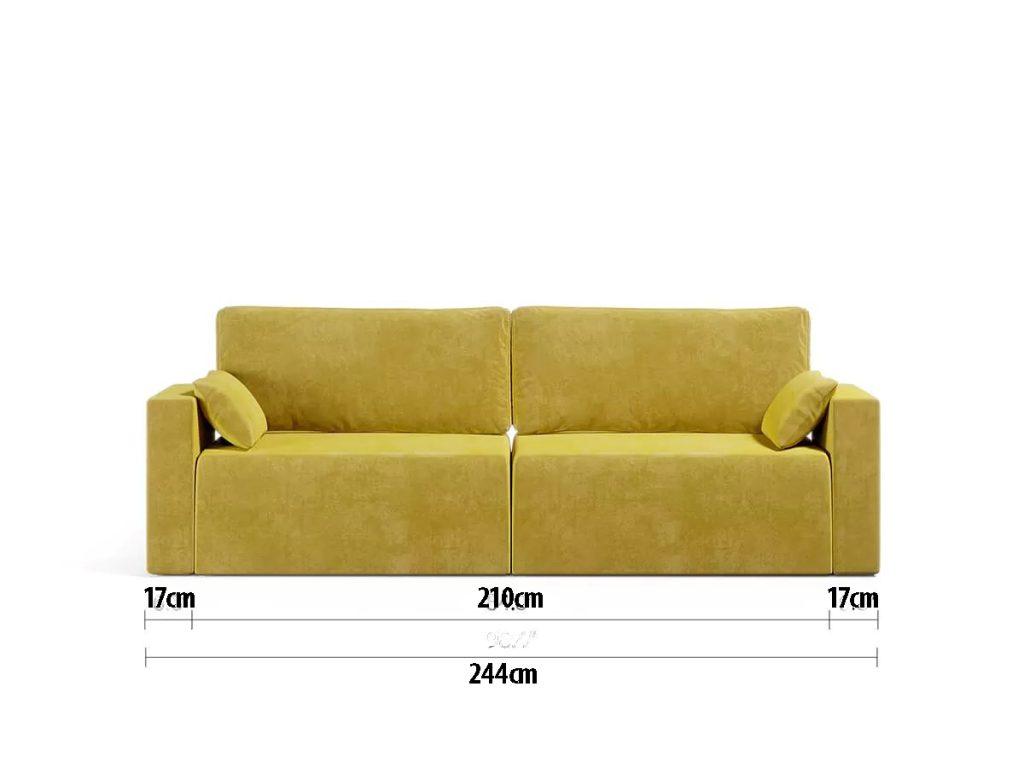 royal double sofa afmeting